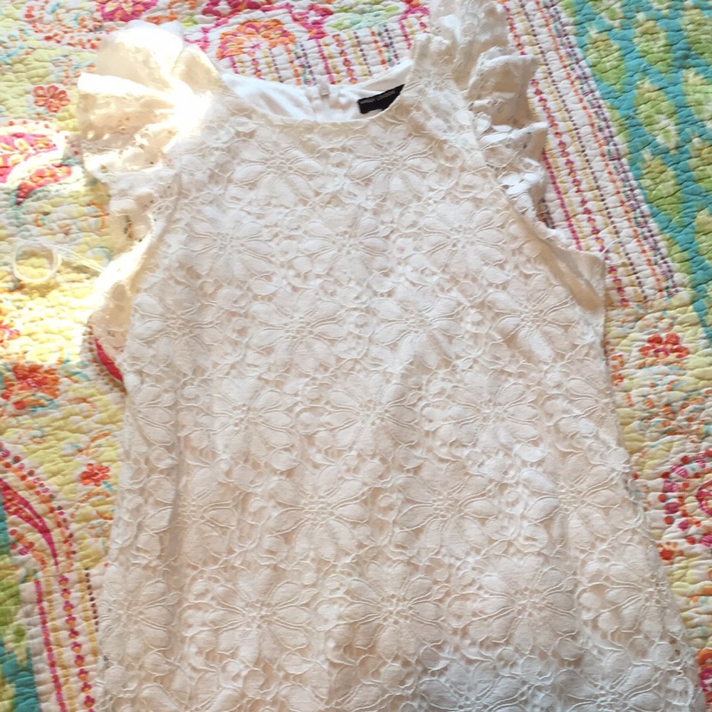 White lace dress